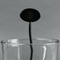 Coffee Lover Black Plastic 7" Stir Stick - Oval - Main