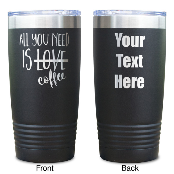 Coffee Lover Black Polar Camel Tumbler - 20oz - Double Sided  - Approval