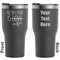 Coffee Lover Black RTIC Tumbler - Front and Back