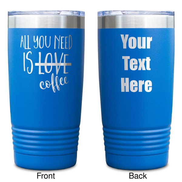 Coffee Lover Blue Polar Camel Tumbler - 20oz - Double Sided - Approval