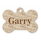 Coffee Lover Bone Shaped Dog ID Tag - Large - Front