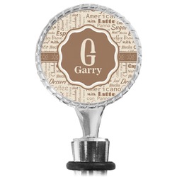 Coffee Lover Wine Bottle Stopper (Personalized)