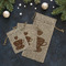 Coffee Lover Burlap Gift Bags - LIFESTYLE (Flat lay)
