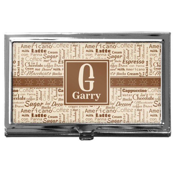 Custom Coffee Lover Business Card Case