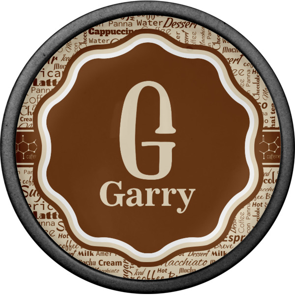 Coffee Lover Cabinet Knob - Black - Front