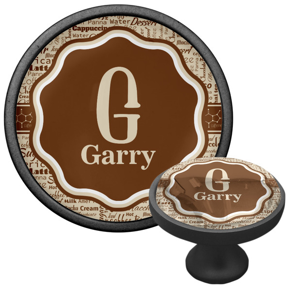 Coffee Lover Cabinet Knob - Black - Multi Angle