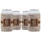 Coffee Lover Can Cooler (12 oz) - Set of 4 w/ Name and Initial