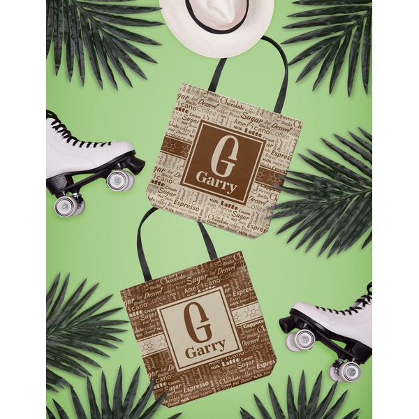 Coffee Lover Canvas Tote Lifestyle Front and Back