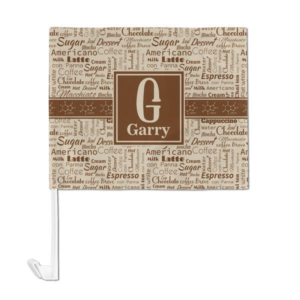 Coffee Lover Car Flag - Large - FRONT