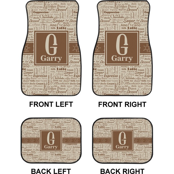 Coffee Lover Car Floor Mats Set (2F + 2B)