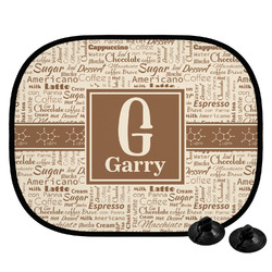 Coffee Lover Car Side Window Sun Shade (Personalized)