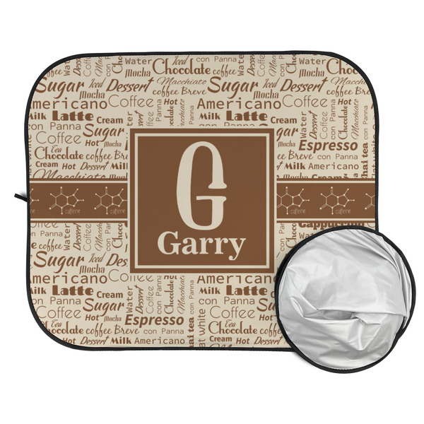 Coffee Lover Car Sun Shades - FOLDED & UNFOLDED