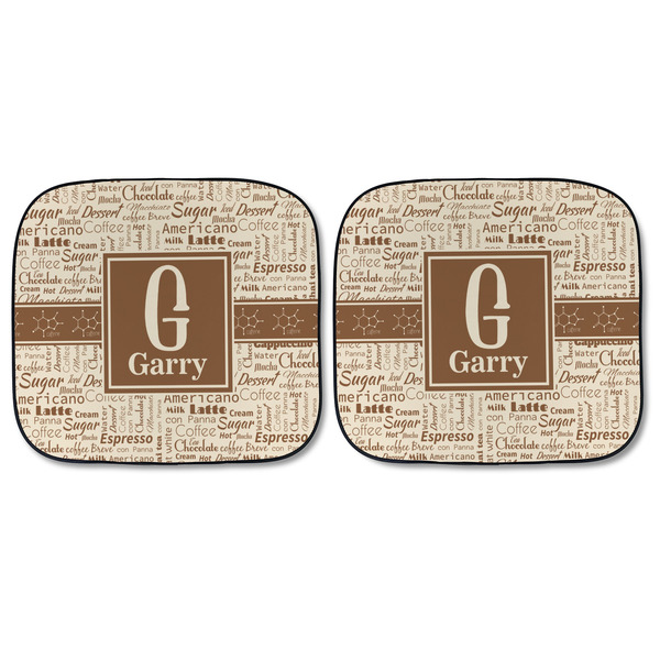 Coffee Lover Car Sun Shades - FRONT