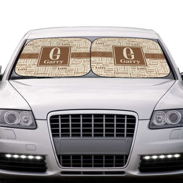 Coffee Lover Car Sun Shades - IN CONTEXT