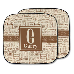 Coffee Lover Car Sun Shade - Two Piece (Personalized)
