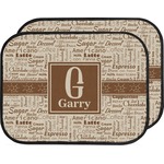 Coffee Lover Car Floor Mats (Back Seat) (Personalized)