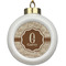 Coffee Lover Ceramic Ball Ornament (Personalized)