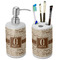 Coffee Lover Ceramic Bathroom Accessories Set (Personalized)