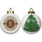 Coffee Lover Ceramic Christmas Ornament - X-Mas Tree (APPROVAL)