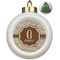 Coffee Lover Ceramic Christmas Ornament - Xmas Tree (Front View)