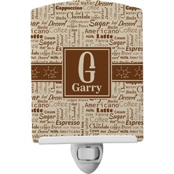 Coffee Lover Ceramic Night Light (Personalized)