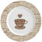 Coffee Lover Ceramic Plate w/Rim