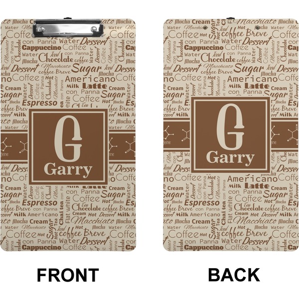Coffee Lover Clipboard (Legal) (Front + Back)