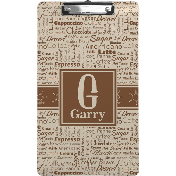 Custom Coffee Lover Clipboard (Legal Size) (Personalized)