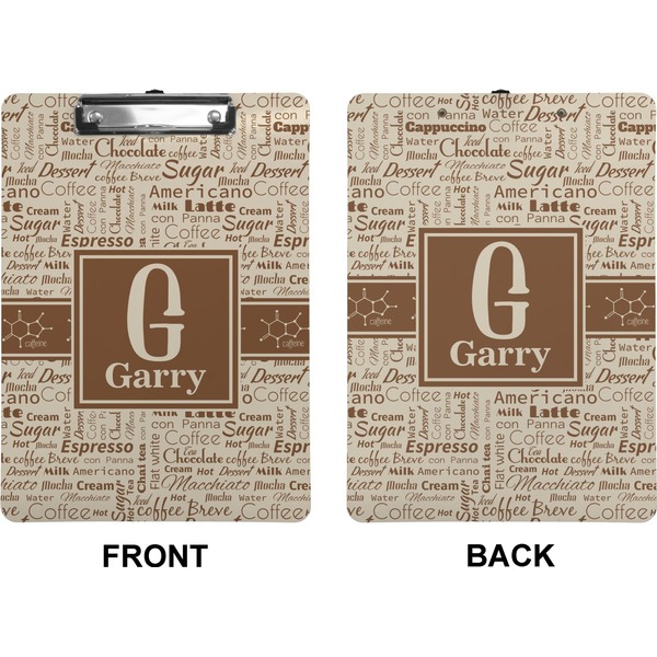Coffee Lover Clipboard (Letter) (Front + Back)