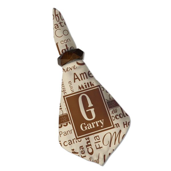 Coffee Lover Cloth Napkins - Personalized Dinner (Folded in Ring) (MAIN)