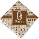 Coffee Lover Cloth Napkin w/ Name and Initial