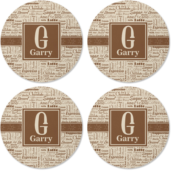 Coffee Lover Coaster Round Rubber Back - Apvl
