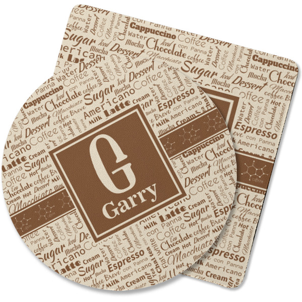 Custom Coffee Lover Rubber Backed Coaster (Personalized)
