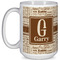 Coffee Lover 15 Oz Coffee Mug - White (Personalized)