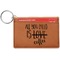 Coffee Lover Leatherette Keychain ID Holder - Double Sided