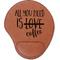 Coffee Lover Leatherette Mouse Pad with Wrist Support