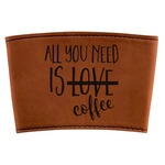 Coffee Lover Leatherette Cup Sleeve