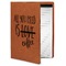 Coffee Lover Cognac Leatherette Portfolios with Notepad - Small - Main