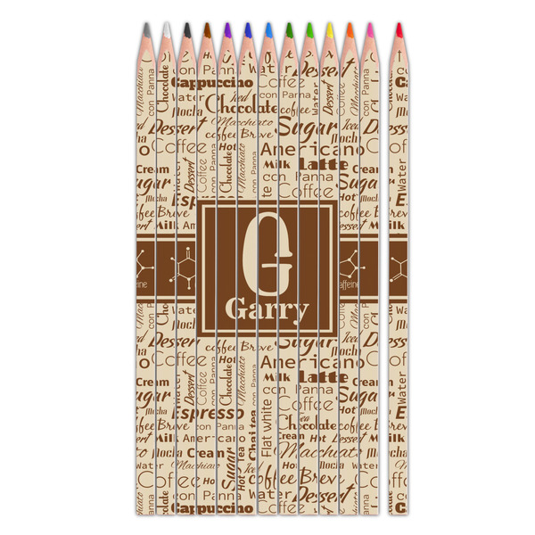 Custom Coffee Lover Colored Pencils (Personalized)