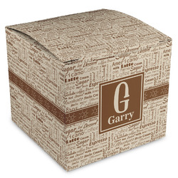 Coffee Lover Cube Favor Gift Boxes (Personalized)