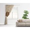 Coffee Lover Curtain With Window and Rod - in Room Matching Pillow