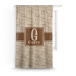 Coffee Lover Curtain - 50"x84" Panel (Personalized)
