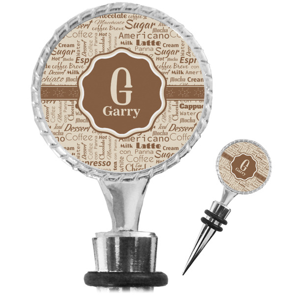 Custom Coffee Lover Wine Bottle Stopper (Personalized)