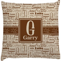 Coffee Lover Decorative Pillow Case (Personalized)