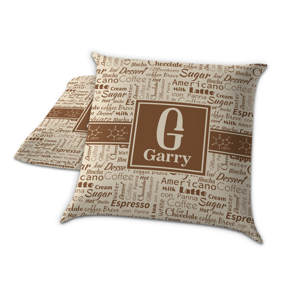 Coffee Lover Decorative Pillow Case - TWO