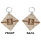 Coffee Lover Diamond Keychain (Front + Back)