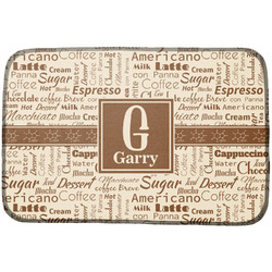 Coffee Lover Dish Drying Mat (Personalized)