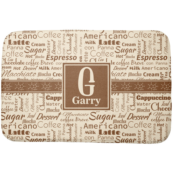 Custom Coffee Lover Dish Drying Mat (Personalized)