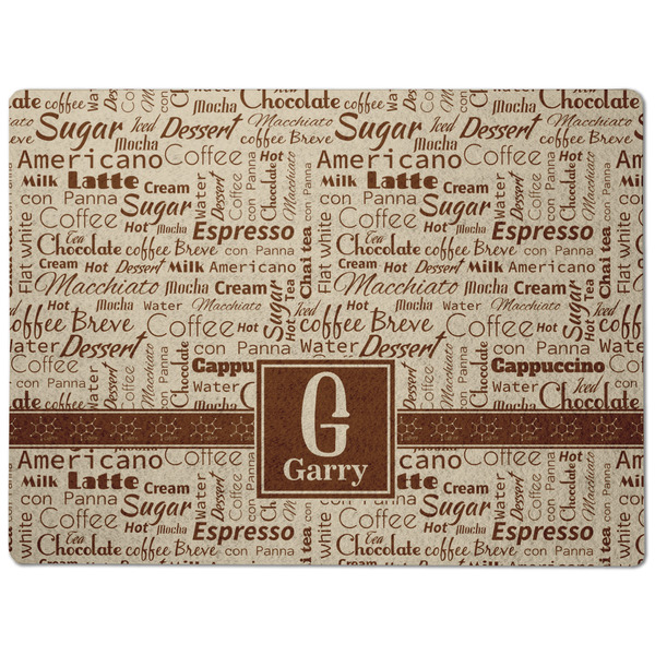 Coffee Lover Dog Food Mat - Medium without bowls