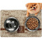 Coffee Lover Dog Food Mat - Small w/ Name and Initial